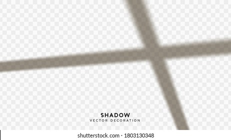 Shadow overlay. Effect light transparent shadow. Realistic creating reflective effect illusions. Overlay for adding scene lighting to your images. Vector illustration.