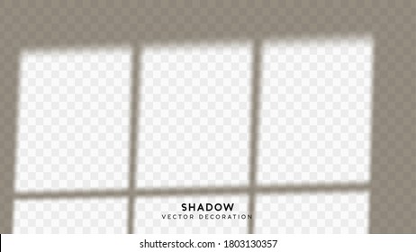 Shadow overlay. Effect light transparent shadow. Realistic creating reflective effect illusions. Overlay for adding scene lighting to your images. Vector illustration.