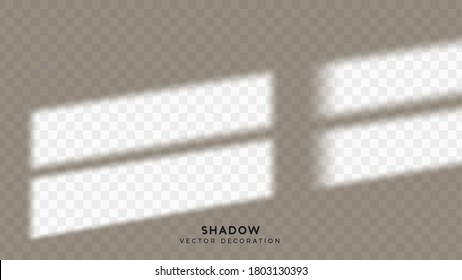 Shadow overlay. Effect light transparent shadow. Realistic creating reflective effect illusions. Overlay for adding scene lighting to your images. Vector illustration.