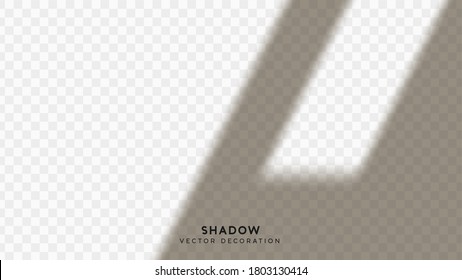 Shadow overlay. Effect light transparent shadow. Realistic creating reflective effect illusions. Overlay for adding scene lighting to your images. Vector illustration.