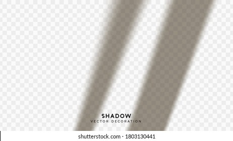 Shadow overlay. Effect light transparent shadow. Realistic creating reflective effect illusions. Overlay for adding scene lighting to your images. Vector illustration.
