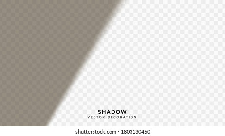 Shadow overlay. Effect light transparent shadow. Realistic creating reflective effect illusions. Overlay for adding scene lighting to your images. Vector illustration.