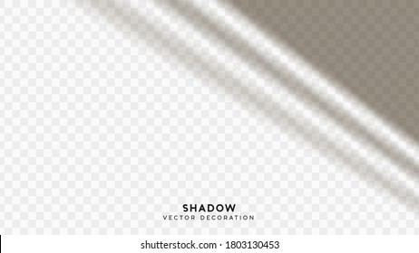 Schattenüberlagerung. Effekt von helltransparentem Schatten. Realistische kreative Illusionen mit reflektierenden Effekten. Overlay zum Hinzufügen von Szenenbeleuchtung zu Ihren Bildern. Vektorgrafik.