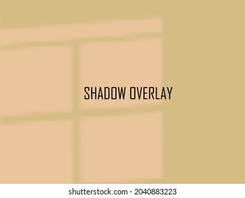 Shadow overlay effect. Natural shadows from window isolated.vector design illustration