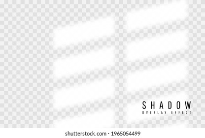 Shadow overlay effect. Transparent shadow of window. Vector illustration.