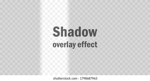 Shadow overlay effect. Vector summer mock up. Light from window pane. For design, advertising, banner, invitation etc.