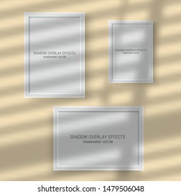 Efecto de superposición de sombra obturador transparente