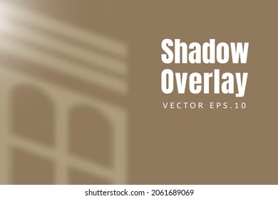 Shadow overlay on brown background