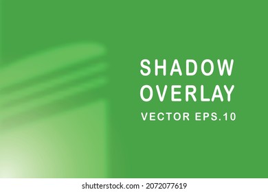 shadow overlay on green background
