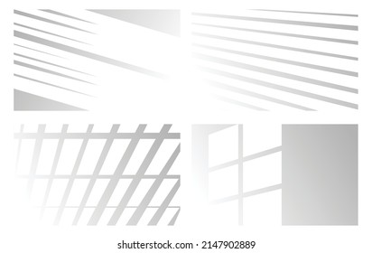 Sobreposiciones de sombra para presentaciones de diseño. Tonos orgánicos y tonos de Louvre para la iluminación natural