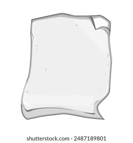 shadow paper curl cartoon. note template, fold turn, flip book shadow paper curl sign. isolated symbol vector illustration