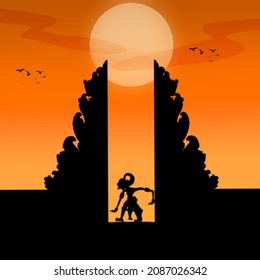 Shadow Puppet Vector Silhouette Illustration