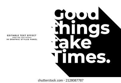 Shadow quote editable text effect template