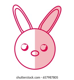 shadow rabbit face cartoon