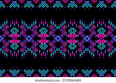 Shadow in river Seamless pixel pattern Thailand