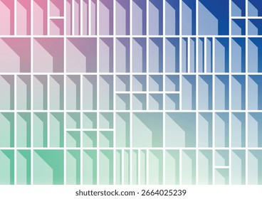 Shadow square soft pastel template background. vector illustration