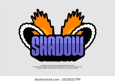 shadow streetwear apparel fashion vector for printing