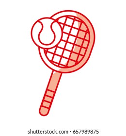 shadow tennis racket and ball cartoon