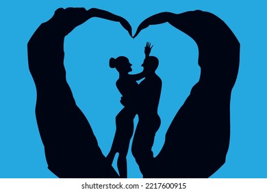shadow theater love, nature, lover, valentine, evening, family, travel, romance, couple, female, silhouette, male, women, love, young, two, happiness, romantic, relationship, illustration, shadow.