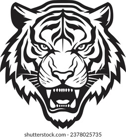 Shadowed Jungle Ruler Mark Monochrome Tiger Pride Emblem