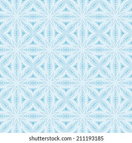 Shadows of blue seamless ethnic pattern. Abstract geometric ornament. Tribal Moroccan ornament. Endless background. Vector is EPS8, elements are grouped by colors.