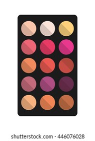 shadows colors set makeup product isolated icon design, vector illustration  graphic 