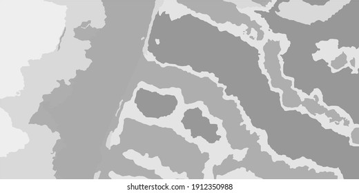 Shadows Foggy Monochrome Dirty Art Background. Silver Metallic Landscape Watercolor Brush Stroke. Light Grey. Details Grey Vector Batik Style. Retro Gray Cloudy Trendy Aquarelle Fabric.