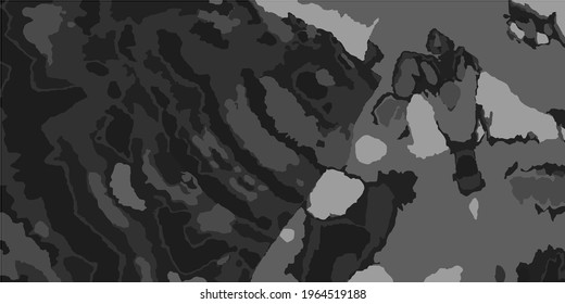 Shadows Grey Gray Ornamental Fabrics. Silver Monochrome Cloudy Dirty Art Background. Landscape Foggy Details Modern Watercolor Design. Light Grey. Retro Metallic Dyed Vector Print.