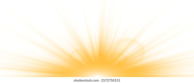 Shadows for natural light effects. Vector golden light with glare. Blurred overlay effect for photo and mockups. Vector illustration PNG.	