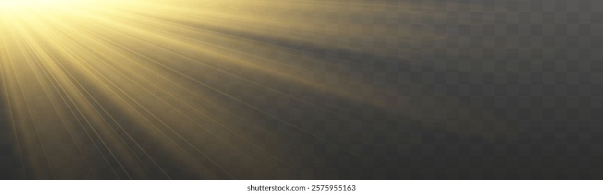 Shadows for natural light effects. Vector golden light with glare. Vector golden light with glare. Blurred overlay effect for photo and mockups.	