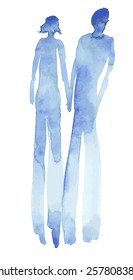 15,290 Watercolor man woman Images, Stock Photos & Vectors | Shutterstock