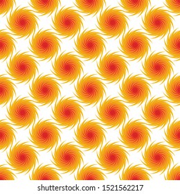 Shadows of yellow in the Bud. Flowers from patterns on white background. Seamless pattern. 