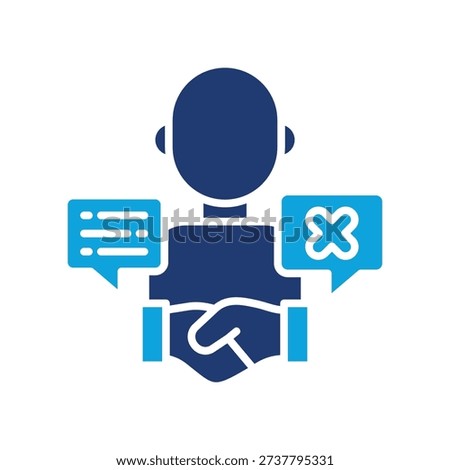 Shady Deal Icon Mixed Vector Illustration