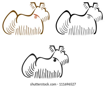 Shaggy Dog Design Element