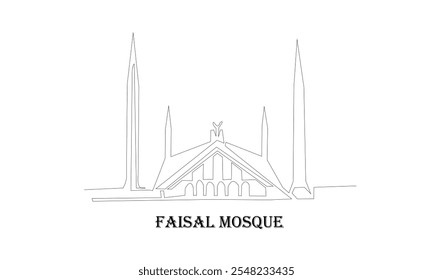 shah Faisal mesquita masjid santa sagrada edifício oração lugar histórico Islã arquitetura marco capital paquistão, Mesquita paquistanesa.