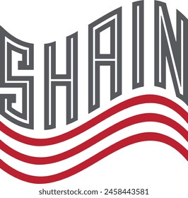 SHAHIN Typography logo design template