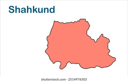 Mapa da subdivisão de Shahkund, Distrito de Bhagalpur, Estado de Bihar, República da Índia, Governo de Bihar, território indiano, Índia oriental, política, aldeia, turismo