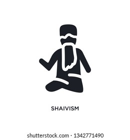shaivism isolated icon. simple element illustration from india concept icons. shaivism editable logo sign symbol design on white background. can be use for web and mobile