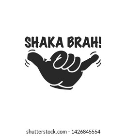 shaka hand gesture icon vector. shaka hand gesture symbol. Linear style sign for mobile concept and web design. Shaka symbol illustration. Pixel vector graphics - Vector.
