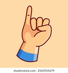 Shaka Hand Gesture Vector Illustration Icon. Flat Cartoon Style