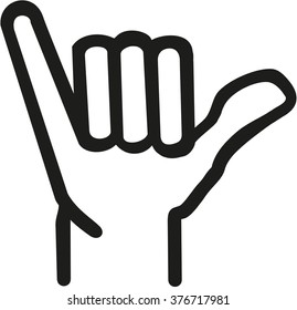 Shaka hand icon