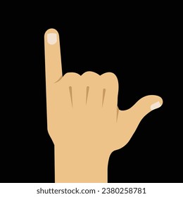 shaka sign, hang loose, surf culture sign, vector illustration