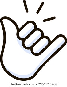 shaka sign icon emoji sticker