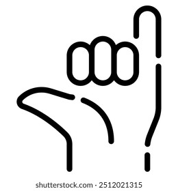 Shaka sign icon for web, app, infographic, etc