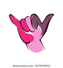 The Shaka Sign logo vector design captures the essence of the iconic hand gesture that symbolizes the spirit of aloha and positive vibes