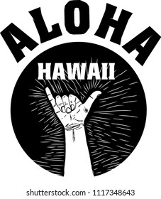 shaka surfer vector art
