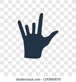 Shaka vector icon isolated on transparent background, Shaka transparency logo concept