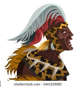 Shaka Zulu African Brave Warrior Monarch