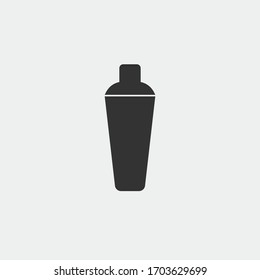 Shake beer vector icon illustration sign