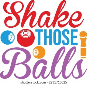 Shake Bingo balls svg bingo svg design svg